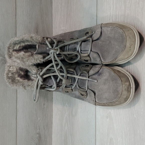 Sorel Women Explorer Joan Ankle Suede Booties shoes sz 8.5 - Picture 4 of 15